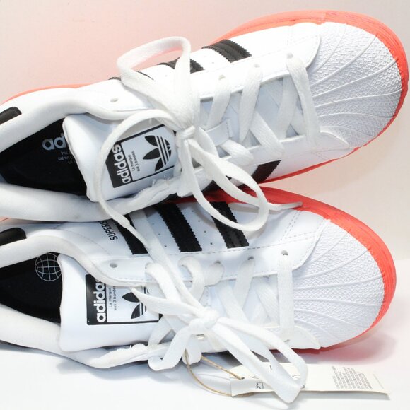 Superstar Big Kid 'Paint Drip White Turbo' - Adidas Sneakers - GY3327 US 5 - Picture 8 of 10